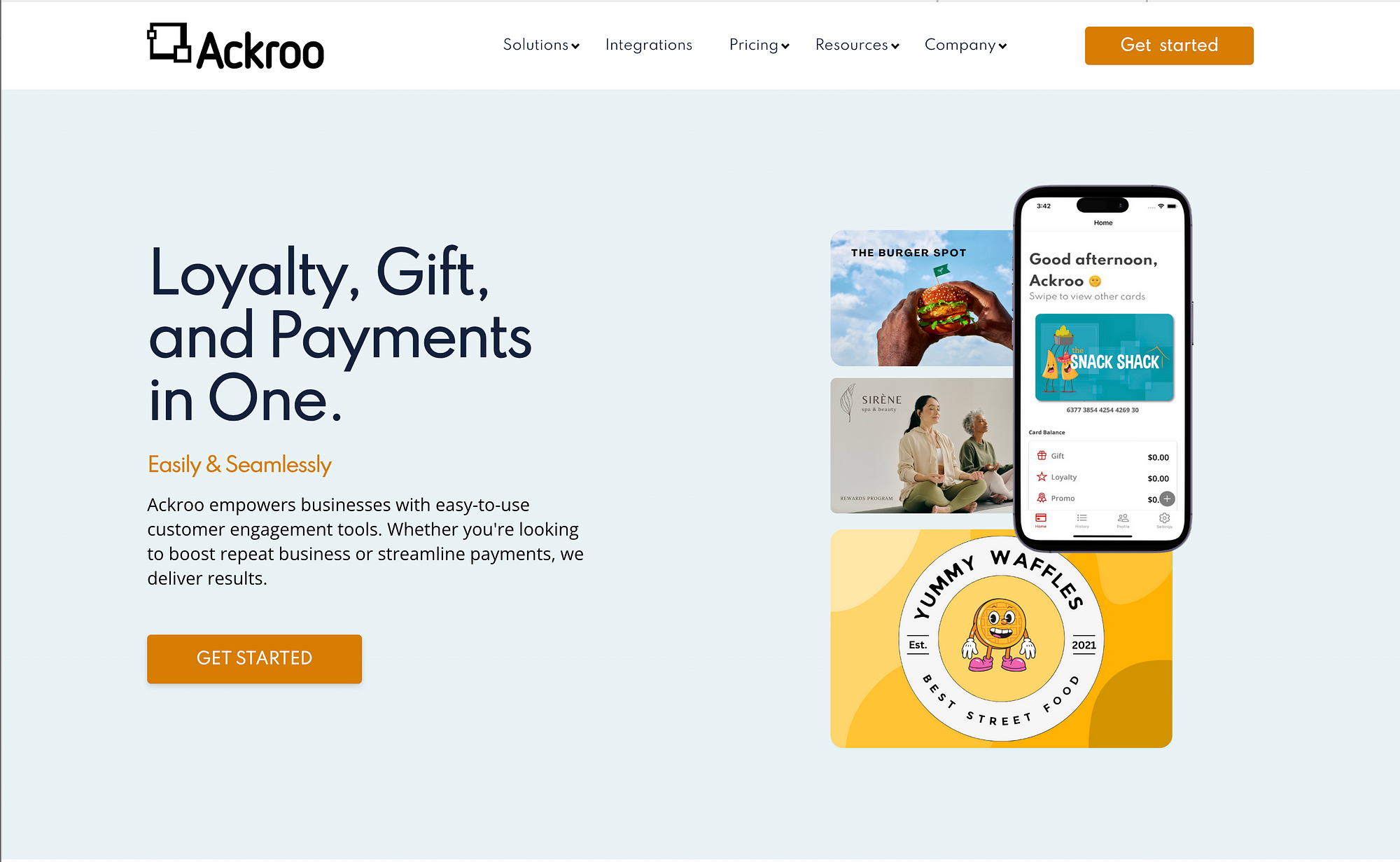 Ackroo Website Screenshot